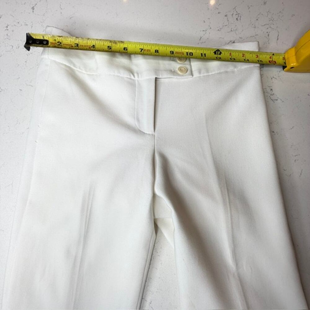 Talbots Petite 4P Cream Ankle Lined Dress Pants Straight Leg Tailored Trousers - Picture 10 of 12